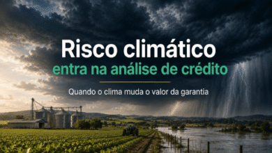 Risco climático entra na análise de crédito e pode alterar o valor das garantias