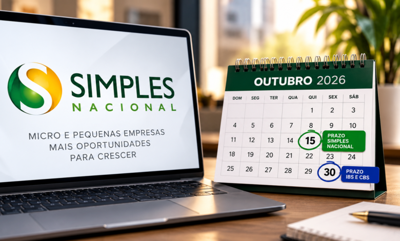 Simples Nacional: prazos para outubro de 2026