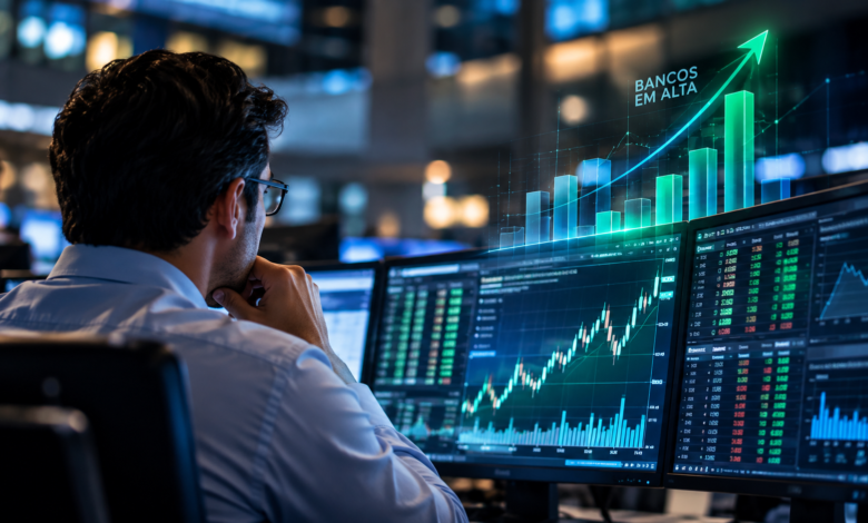 Bancos em alta no mercado financeiro após primeiro turno