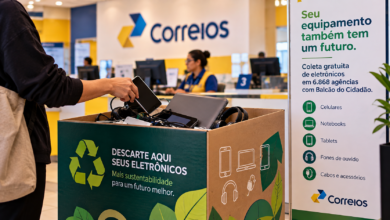 Portal de Notícias ContraPonto: coleta gratuita de lixo eletrônico em agências dos Correios no Brasil.